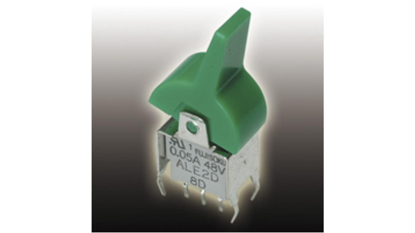 Nidec Components ロッカースイッチ SPDT イルミネーション：なし ALE1D-5M4-10-Z