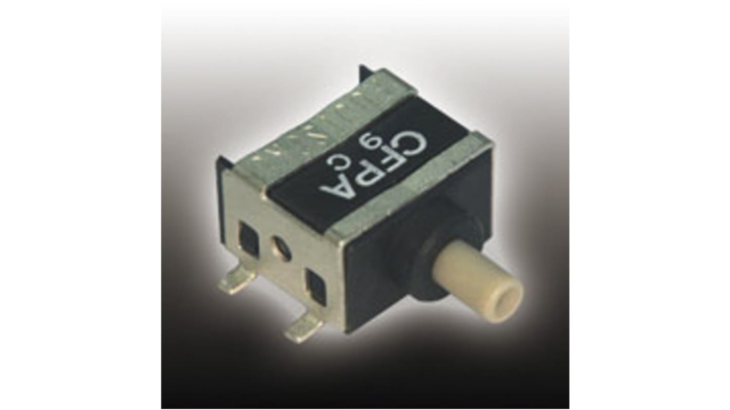 Nidec Components Push Button Switch, Momentary, PCB, DPDT, 28V dc