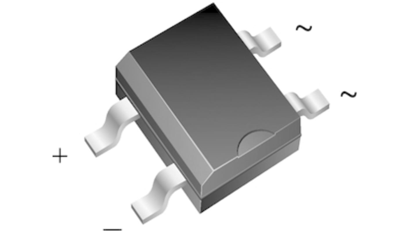 Vishay Brückengleichrichter, 1-phasig 35A 200V SMD 1V TO-269AA Quad 4-Pin 100μA