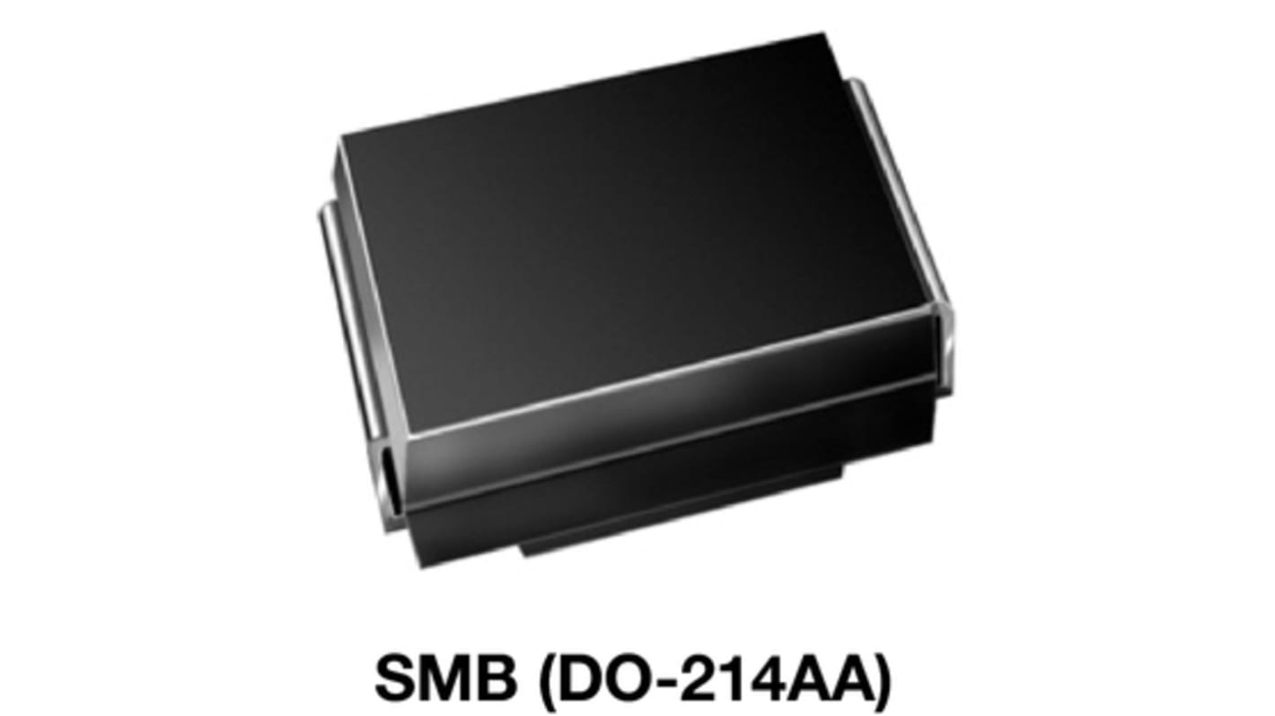 AEC-Q101 Diodo, S2G-E3/52T, 1.5A, 400V, 2μs, DO-214AA (SMB), 2-Pines 1.15V