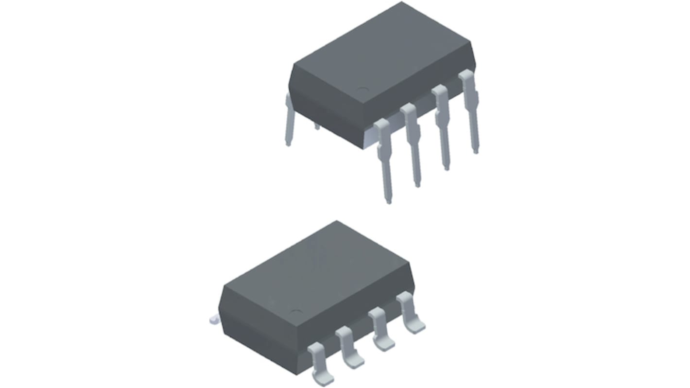 Optoacoplador Vishay VOR de 1 canal, Vf= 1.5V, Viso= 5.3 kVrms, OUT. MOSFET, mont. pasante, encapsulado DIP, 8 pines