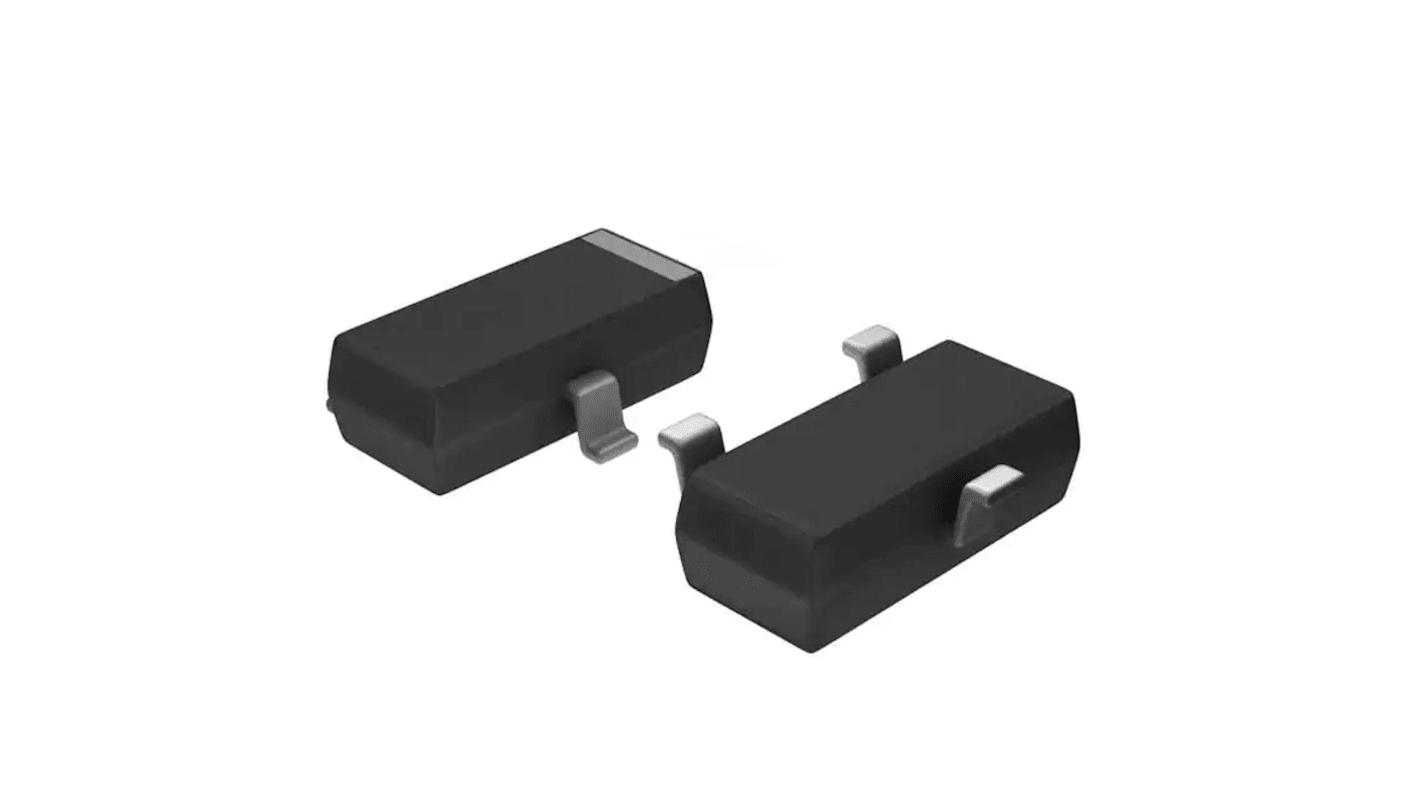 Vishay Pチャンネル MOSFET60 V 1.7 A 表面実装 パッケージTO-236 3 ピン