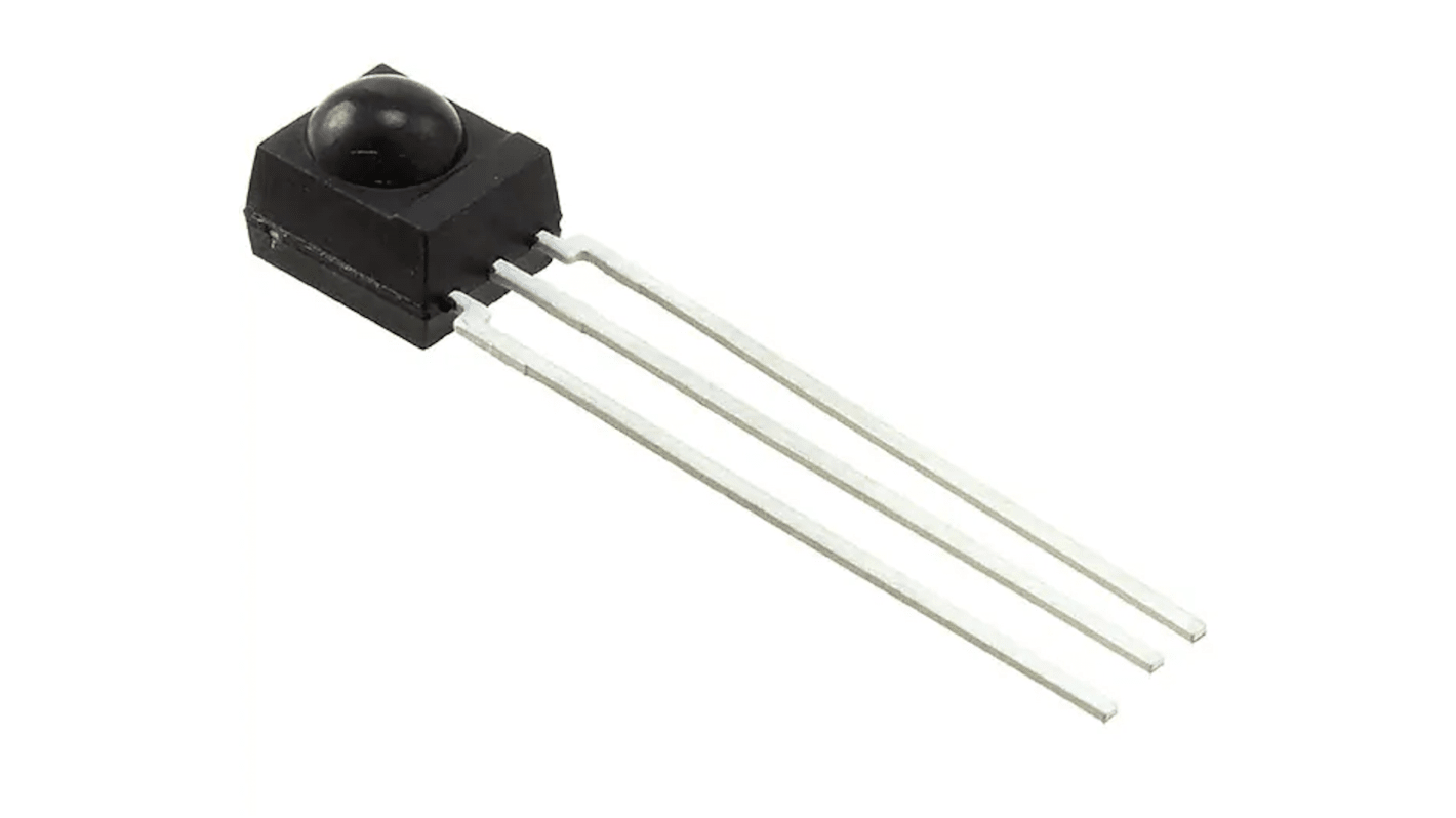 Vishay TSOP4856, 56kHz IR Receiver, 950nm 45 deg, 24m Range, 2.5 V - 5.5V, Through Hole, 6 x 6.95 x 5.6mm