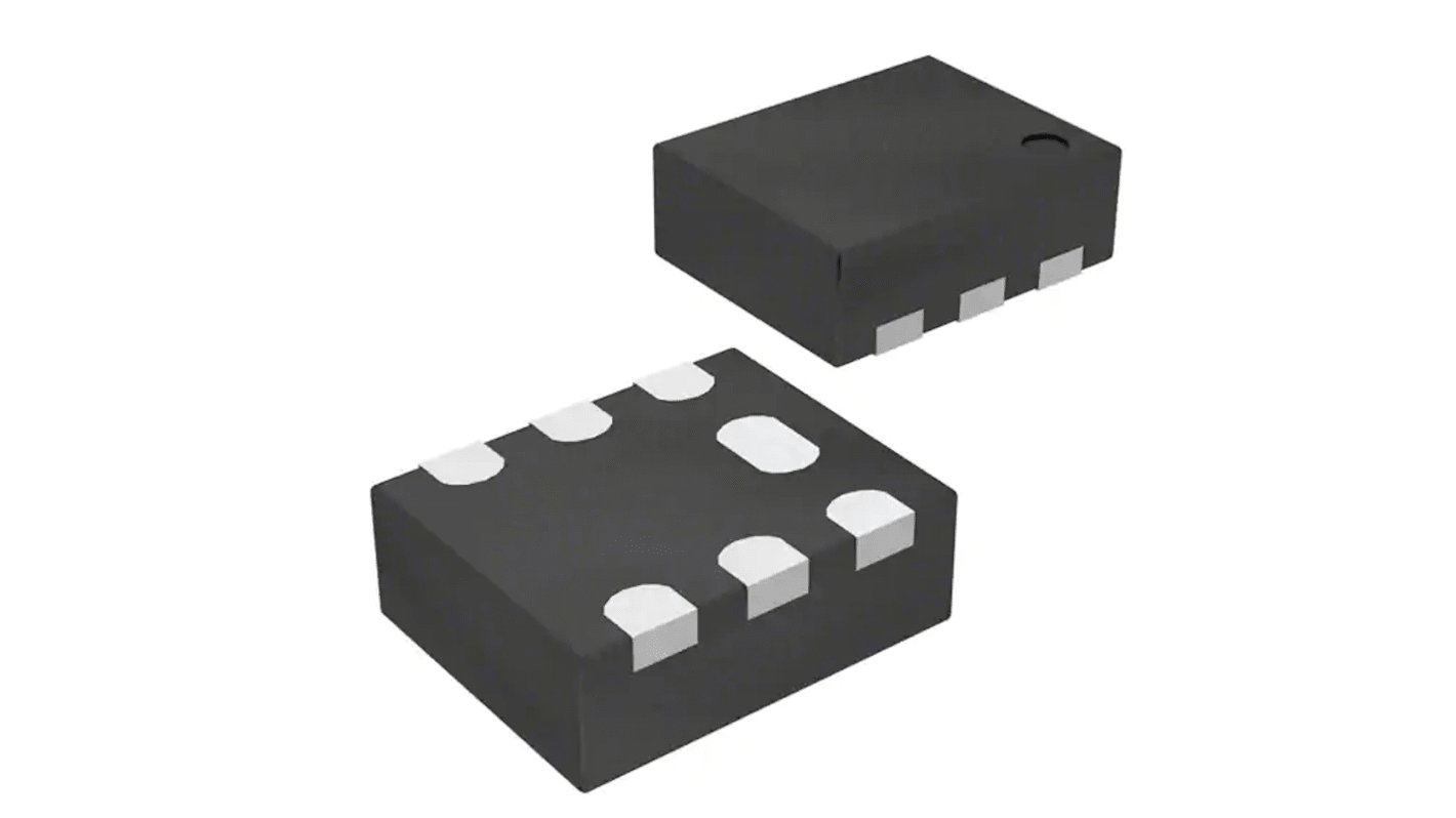 Vishay VBUS052CD-FAH-GS08, Dual-Element Uni-Directional TVS Diode, 63W, 7-Pin LLP1713-7L