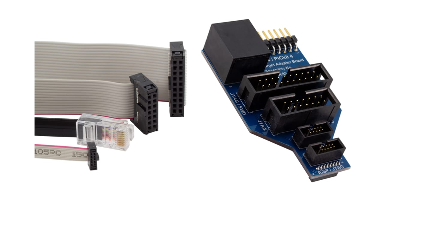 Microchip AC102015, chip programozó adapter, típus:(Hibakereső adapterkártya), használható:(Atmel-ICE, MPLAB ICD 4 és