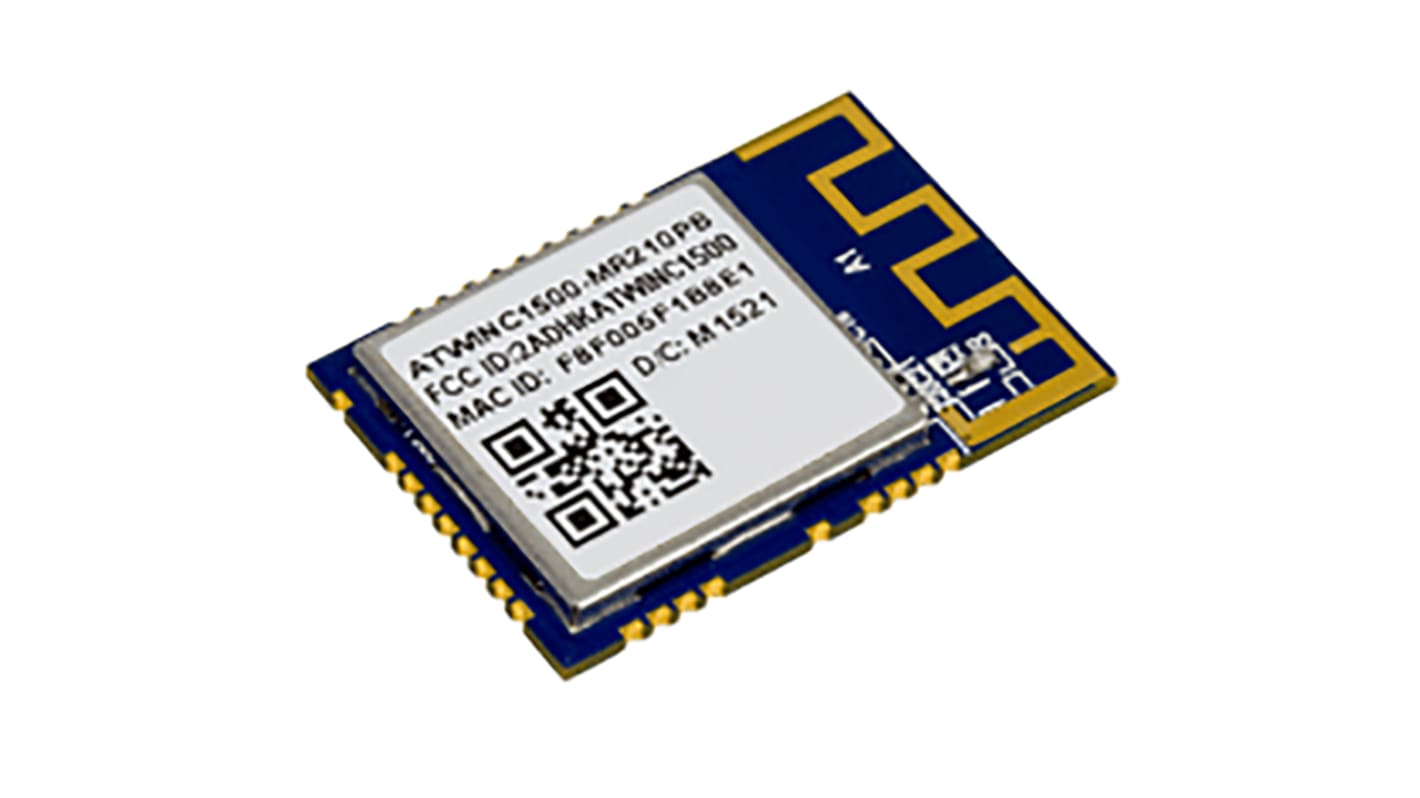 WiFi 802.11 b/g/n Microchip ATWINC1500-MR210PB1961, frecuencia 2.412 → 2.472GHz