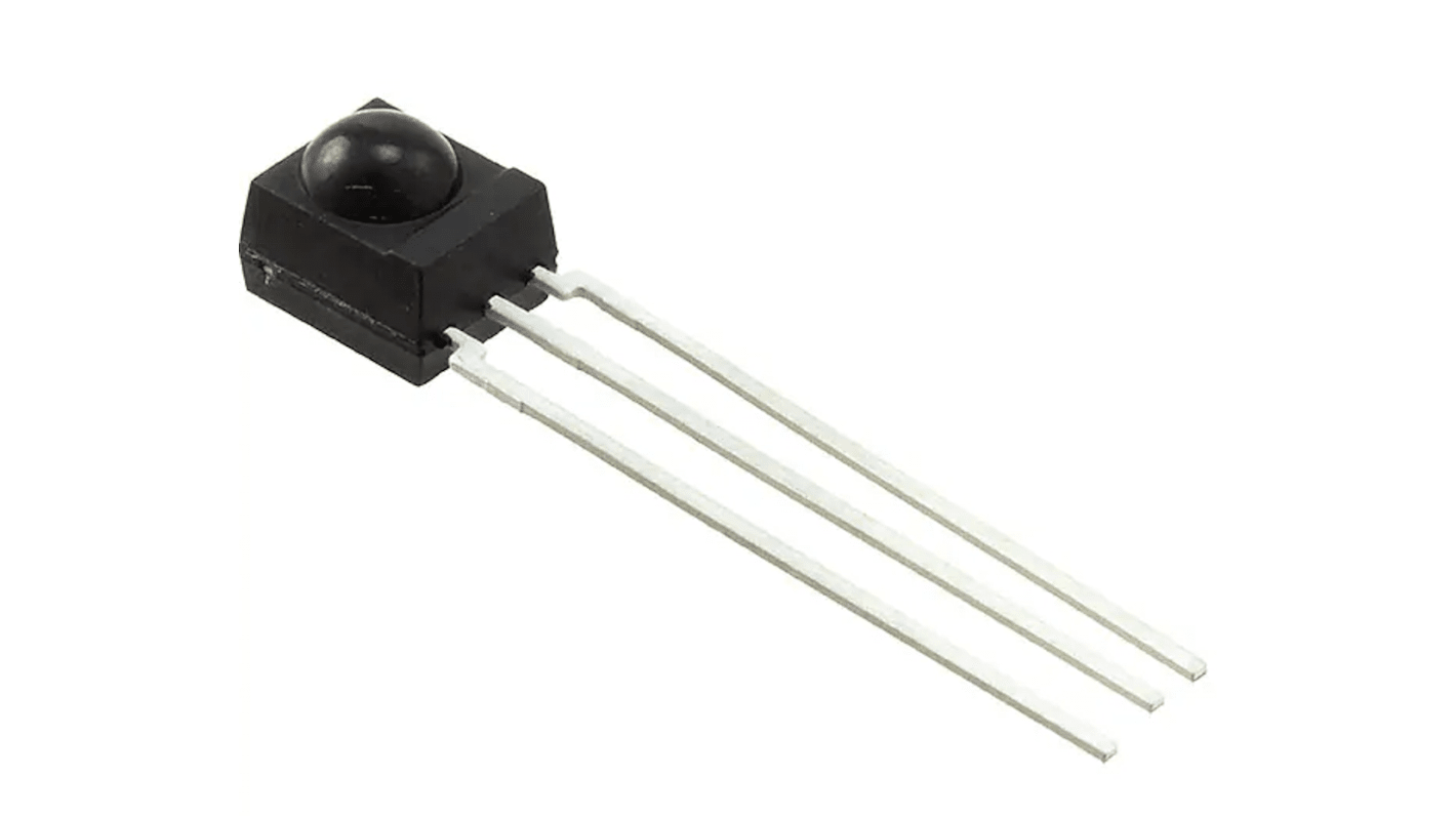 Vishay TSOP4856, 56kHz IR Receiver, 950нм 45 deg, 24m Range, 2.5 V - 5.5V, Through Hole, 6.0 x 6.95 x 5.6mm