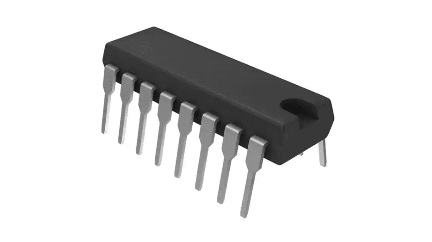 Optoacoplador Vishay ILQ, Vf= 1.3V, OUT. Fototransistor, mont. pasante, encapsulado DIP, 16 pines