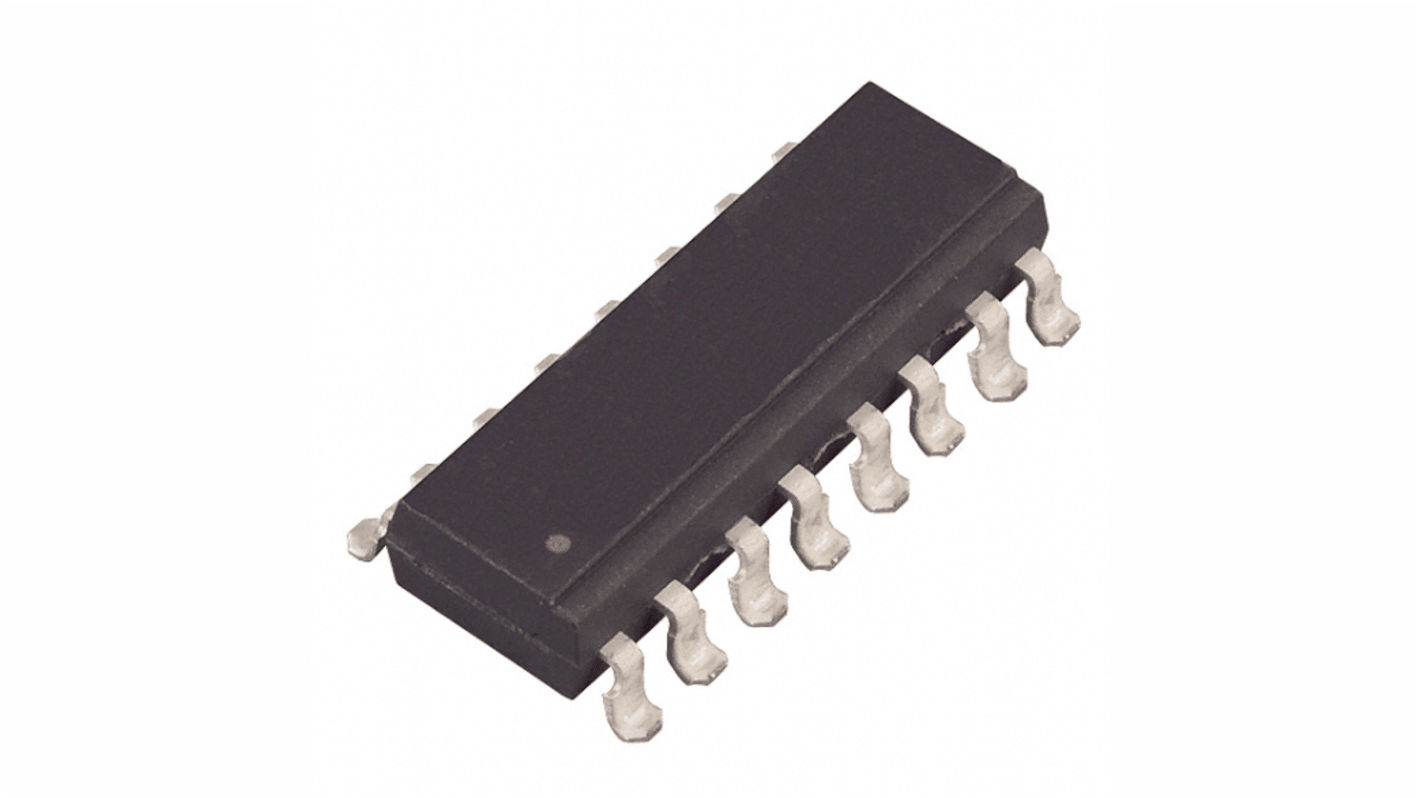 Vishay, ILQ615-4X009 Phototransistor Output Optocoupler, Surface Mount, 16-Pin SMD