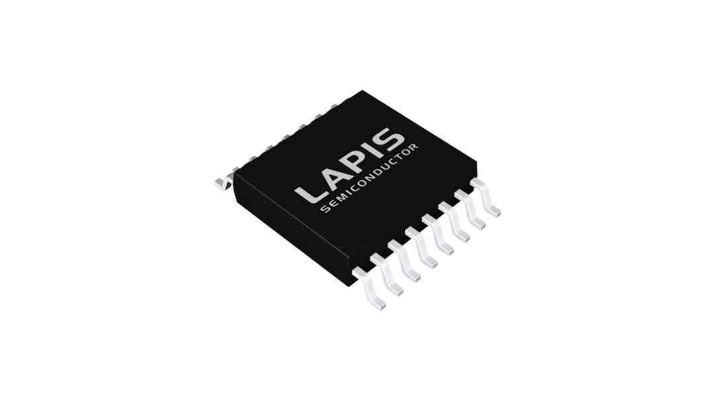 Microcontrolador Lapis ML62Q1224A-NNNGD de 16bit, RAM 2 kB, 32.76kHz, WQFN de 16 pines