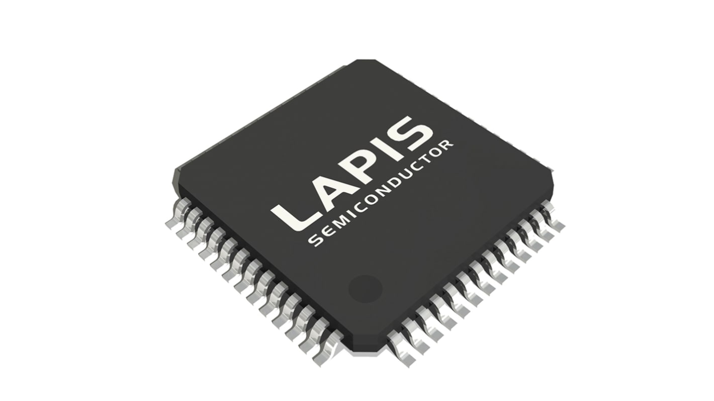 Microcontrolador Lapis ML62Q1440-NNNTB de 16bit, RAM 4 kB, 32.76kHz, TQFP de 52 pines