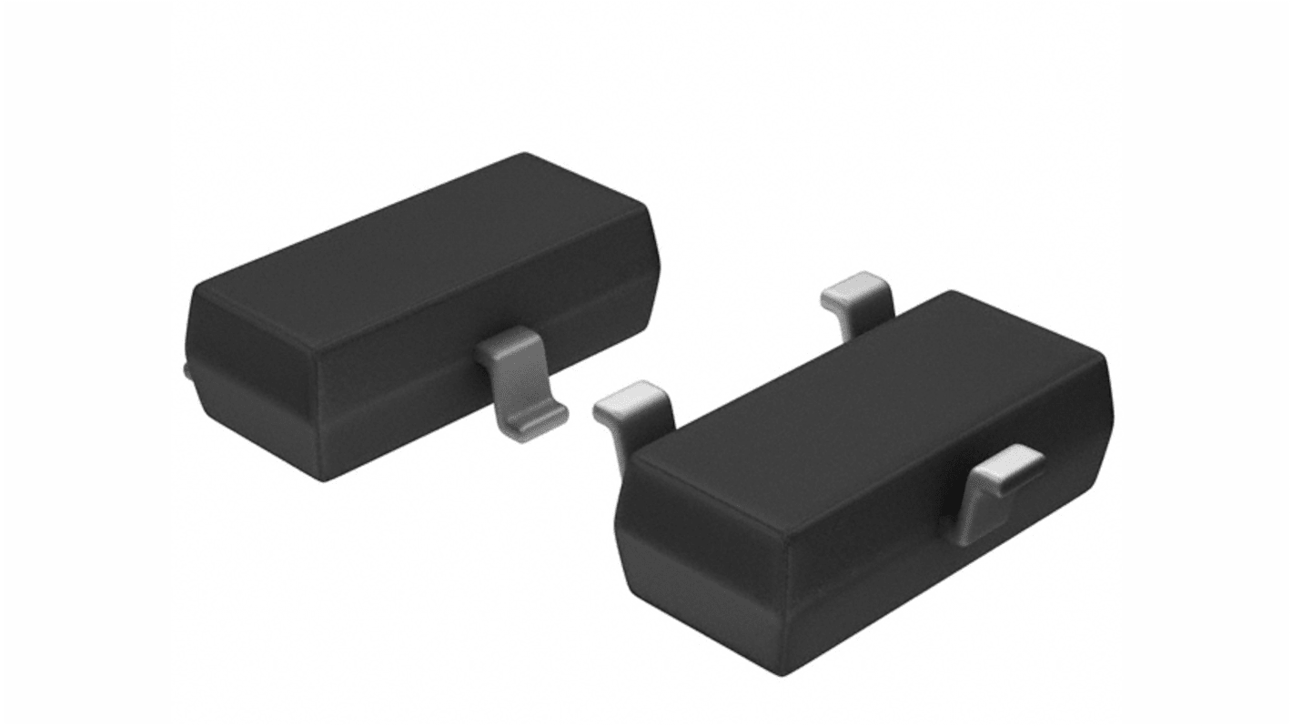 Vishay 40V 200mA, Dual Schottky Rectifier & Schottky Diode, 3-Pin SOT-23 BAS40-04-E3-08