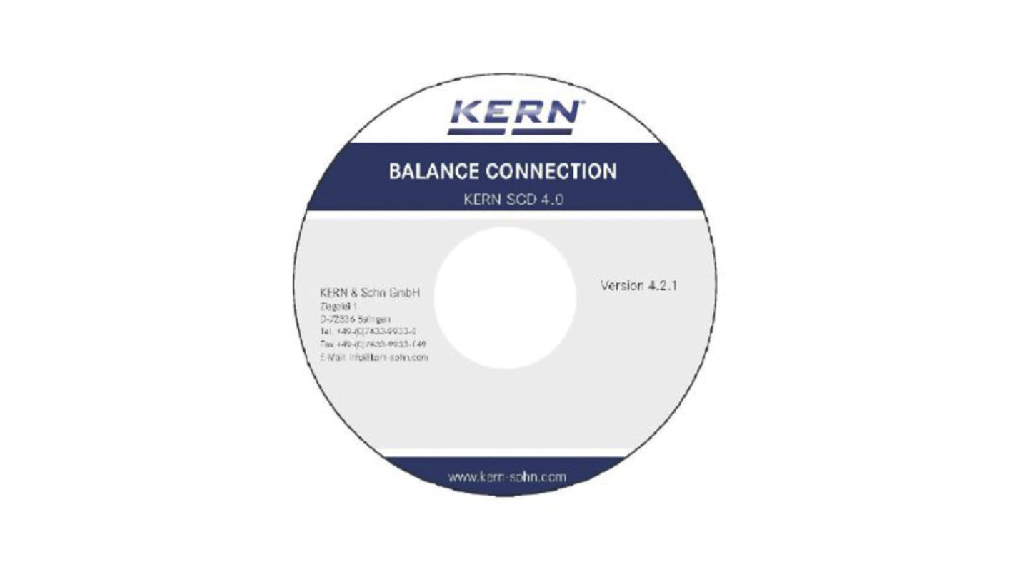 Kern SCD-4.0 Balance Connection Software, For Use With: Windows 10, Windows 7, Windows 8, Windows 8.1, Windows Vista,