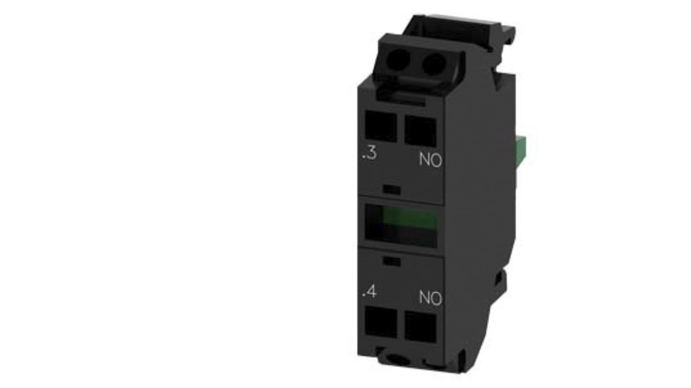 Siemens 3SU1 Contact Block - 1NO 5 → 500 V ac/dc