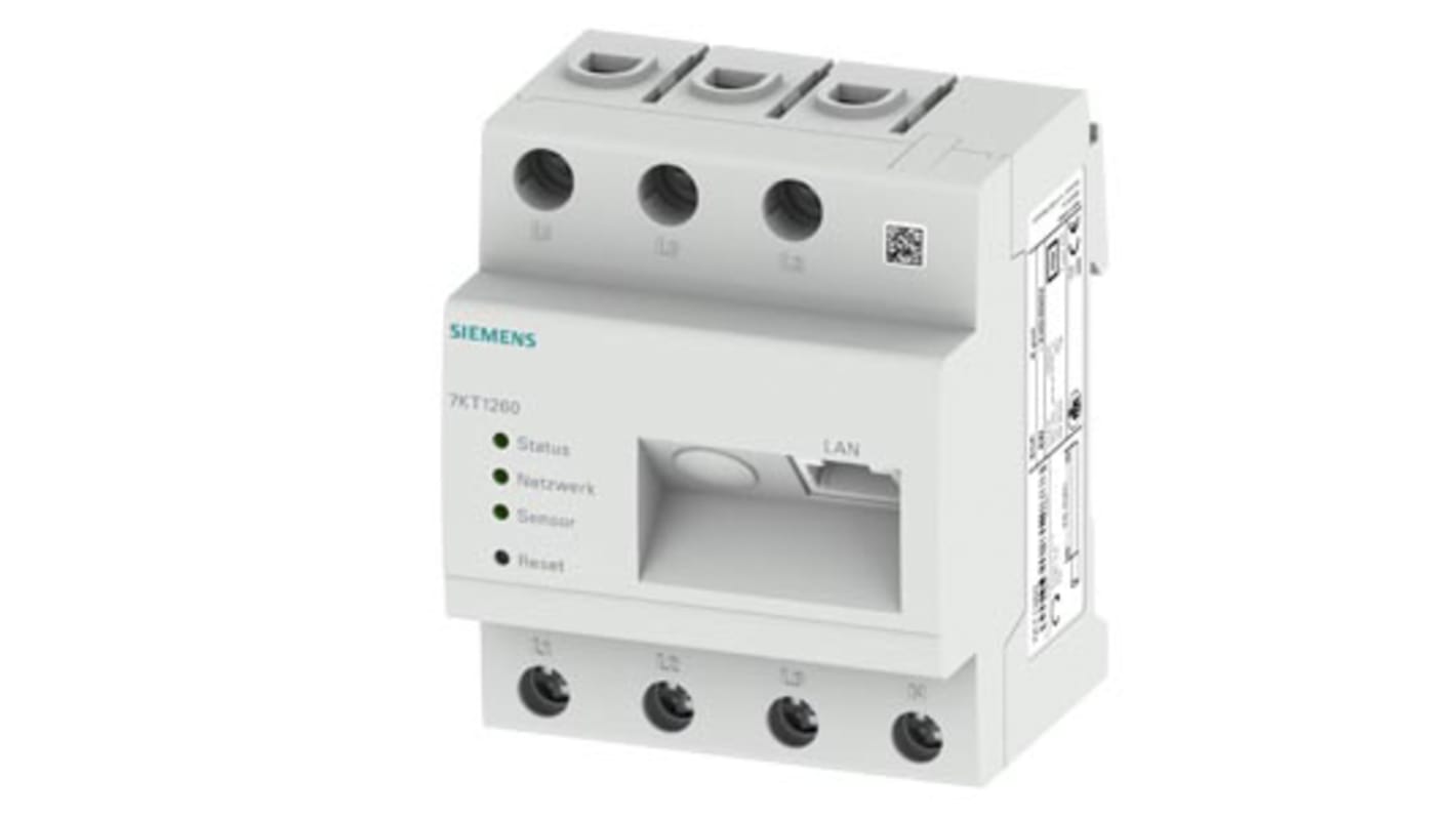 Medidor de energía Siemens serie 7KT PAC1200, display Digital, precisión ±1 %