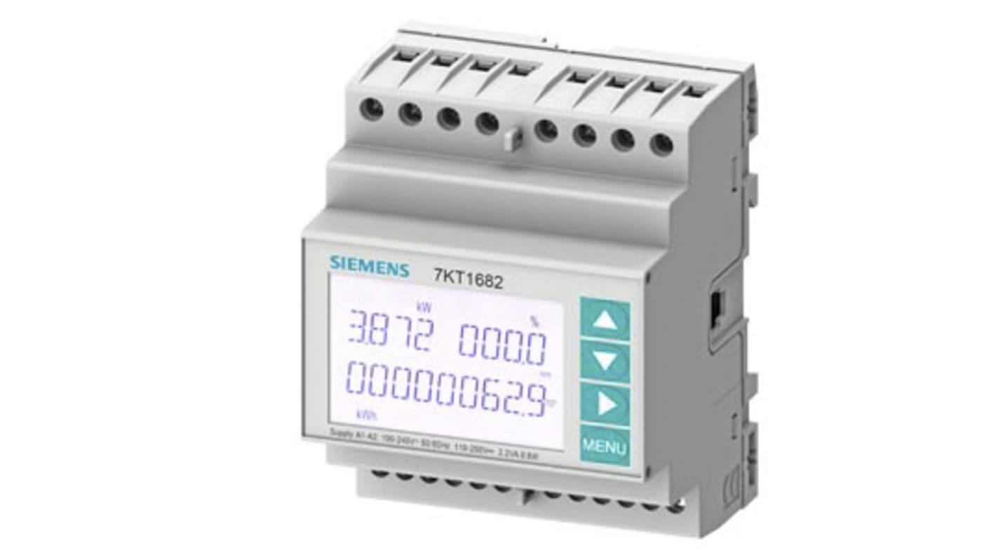 Compteur d'énergie Siemens SENTRON PAC1600, 3 phases, 5 A, 65 Hz, 400 V ac