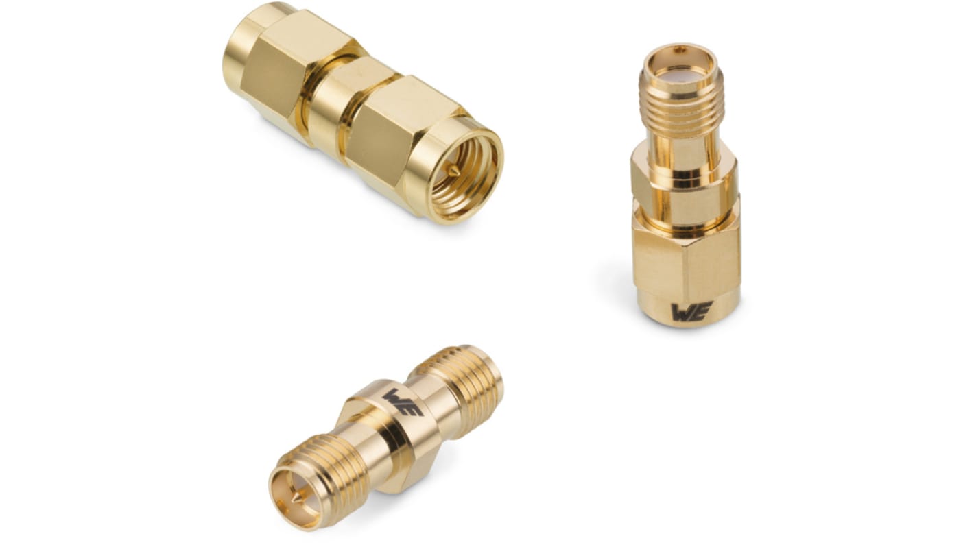 Koaxiális adapter Egyenes, 50Ω, Female → Female, 18GHz, Koaxiális SMA RP