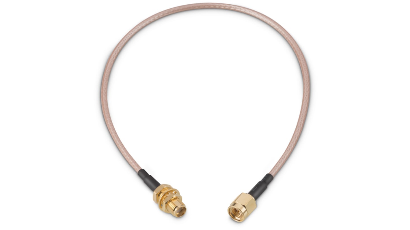 Wurth Elektronik Male SMA to Female SMA Coaxial Cable, 152.4mm, RG316 Coaxial, Terminated