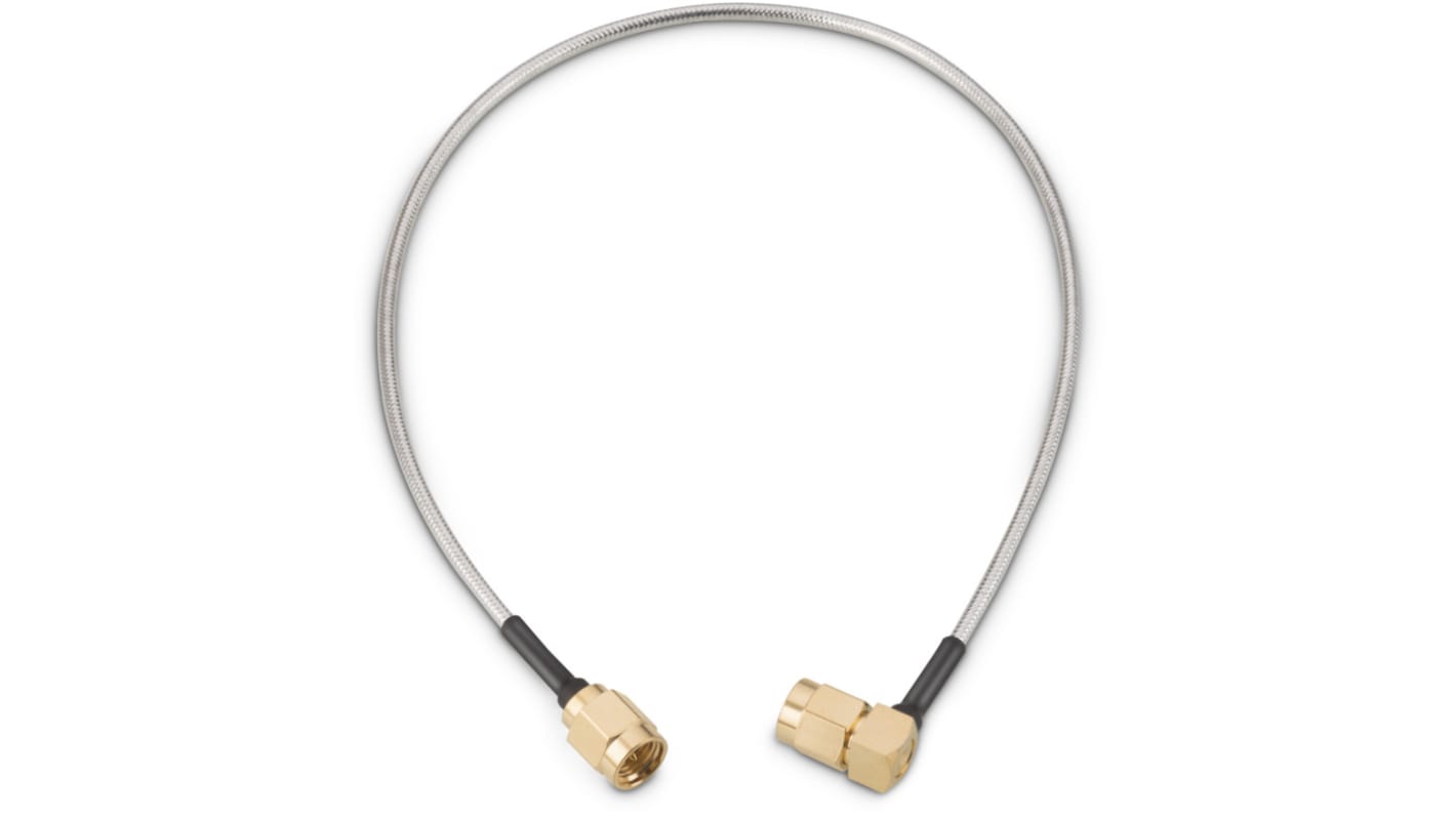 Cable coaxial Wurth Elektronik, 50 Ω, con. A: SMA, Macho, con. B: SMA, Macho, long. 152.4mm Blanco