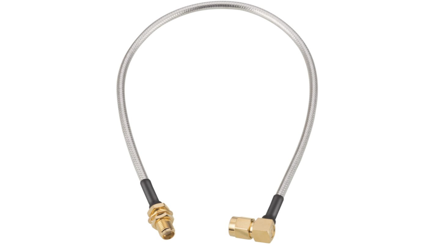 Cable coaxial Wurth Elektronik, 50 Ω, con. A: SMA, Macho, con. B: SMA, Hembra, long. 304.8mm Blanco