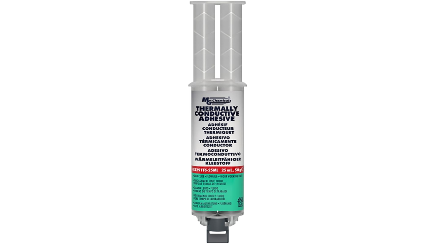 Adhesivo térmico térmico MG Chemical 8329 TFS, Cartucho doble de 25 ml, curado en 24 h