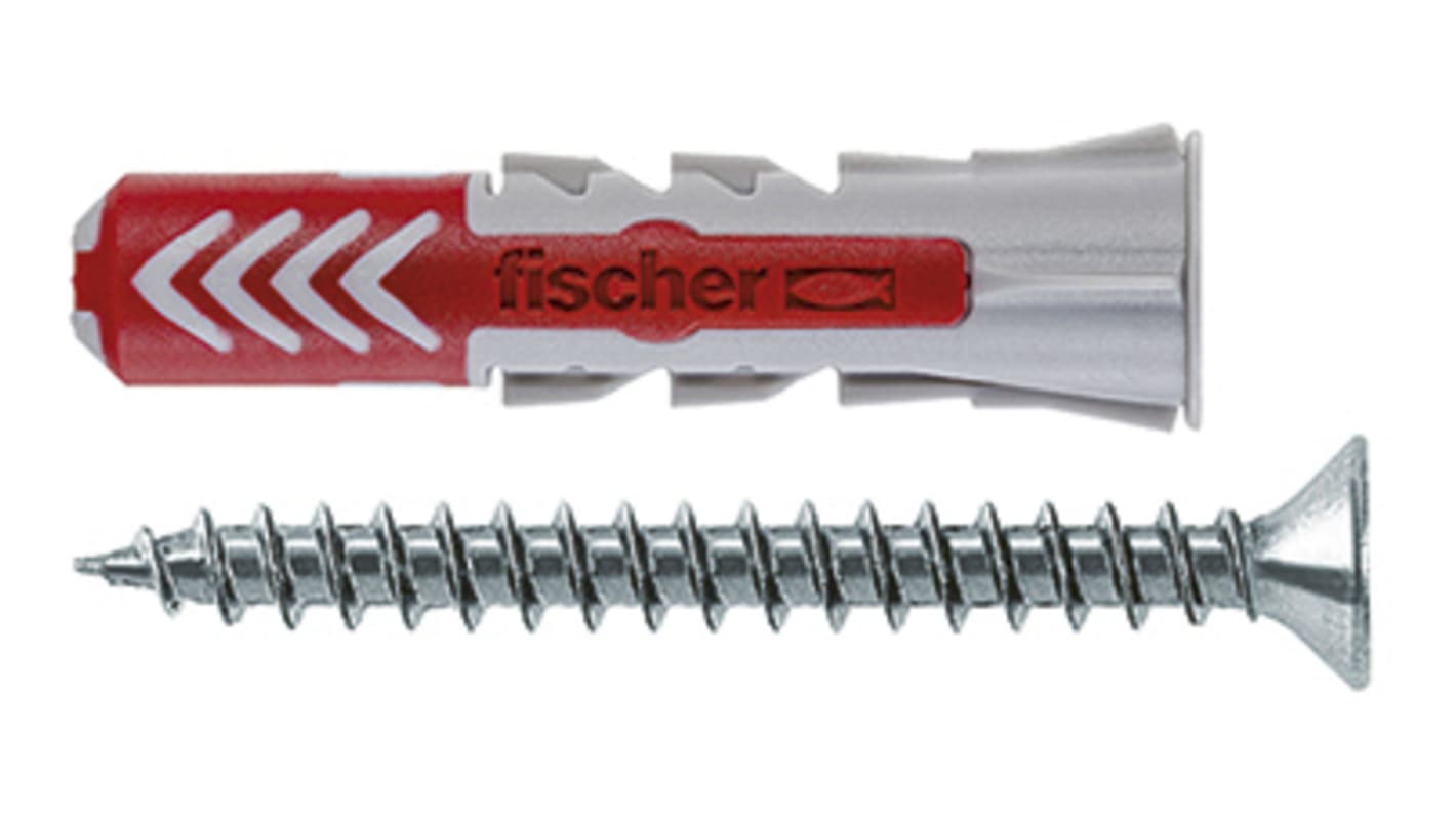 Fischer Fixings Screw Anchor 8 x 40mm x 40mm, 8mm Fixing Hole