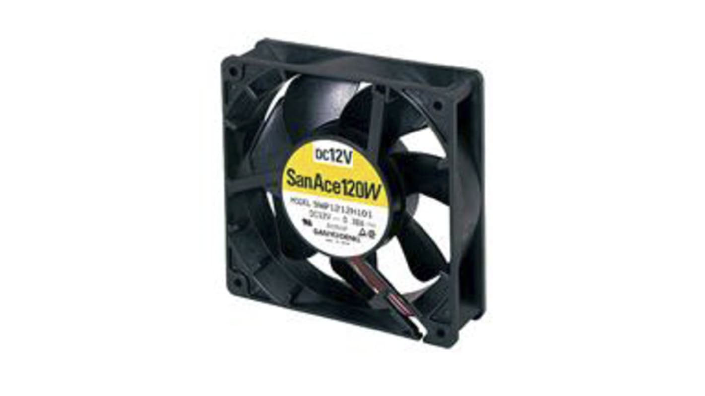 Ventilador Axial Sanyo Denki San Ace 9WP de 120 x 120 x 38mm, 24 V dc, 5.28W, 2600rpm, caudal 168.2m³/h, 39dB(A),