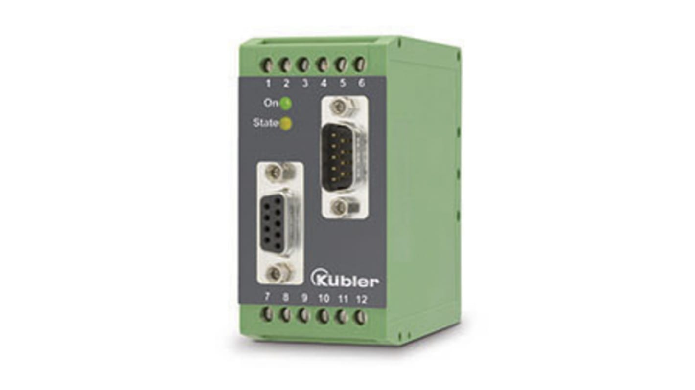 Kübler Signalwandler, Signalkonverter 18 → 30V dc, SinCos 0 → 400kHz EIN / HTL, RS-422, TTL DIN-Schiene