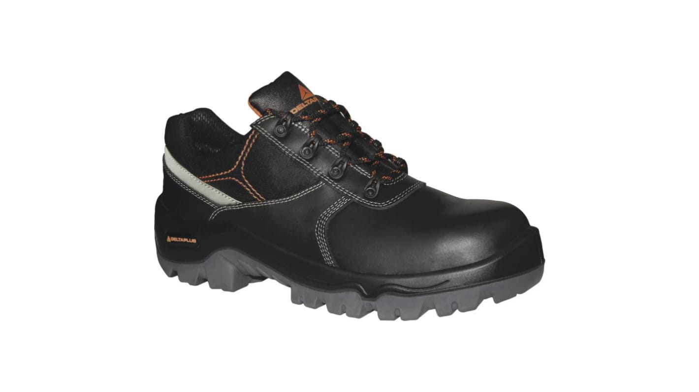 Delta Plus OUTDOOR PROTECH Unisex Black, Orange Composite Toe Capped Safety Shoes, UK 6.5, EU 40