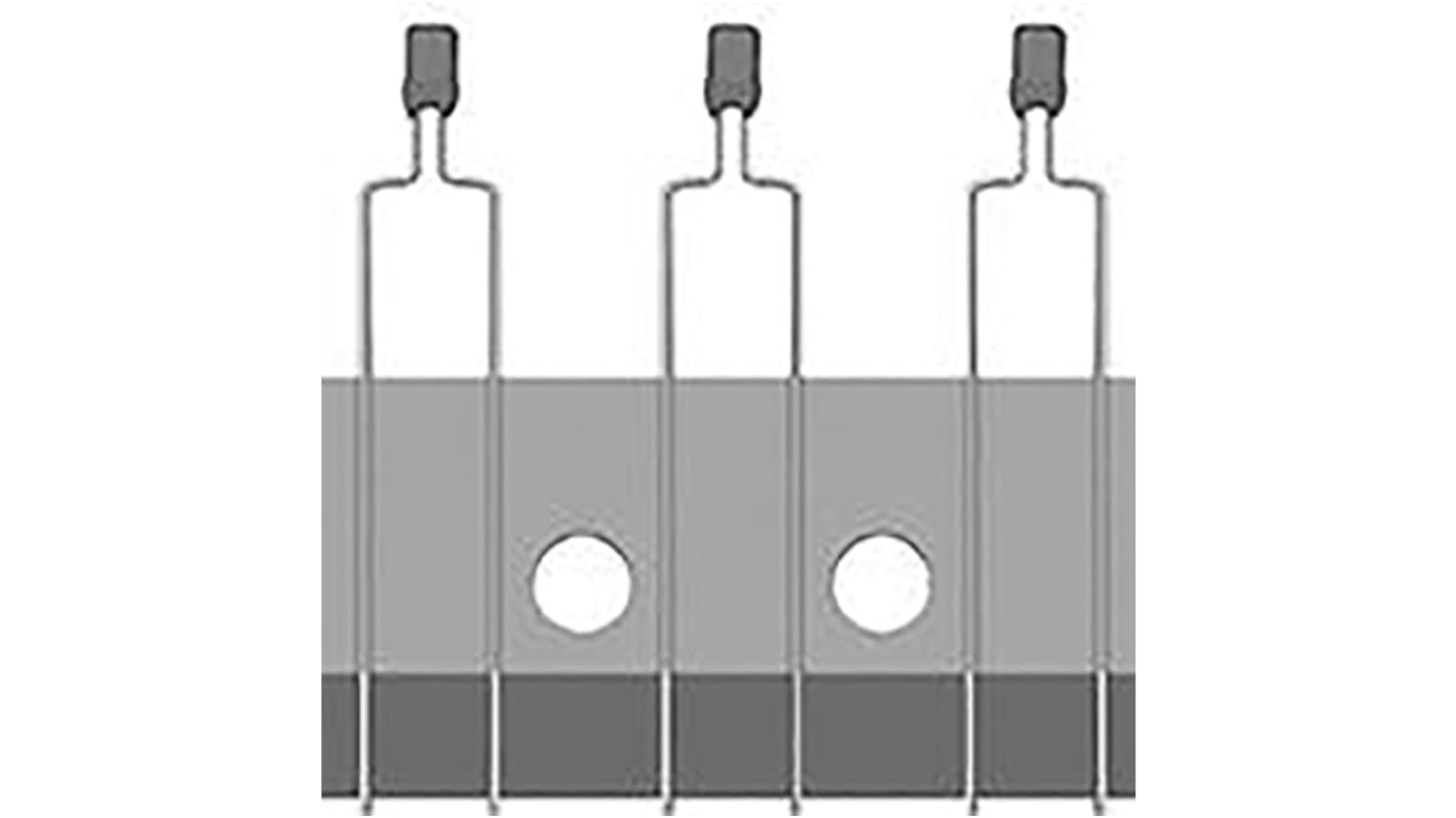 Termistor NTC Murata, Resistencia 47kΩ, constante 4s, Carcasa 1005, 7.5mW, 4 x 2 x 16mm