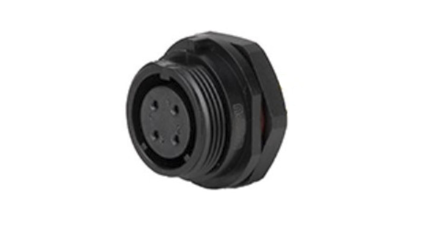 Conector circular RS PRO hembra de 3 vías hembra, Montaje en Panel, IP68