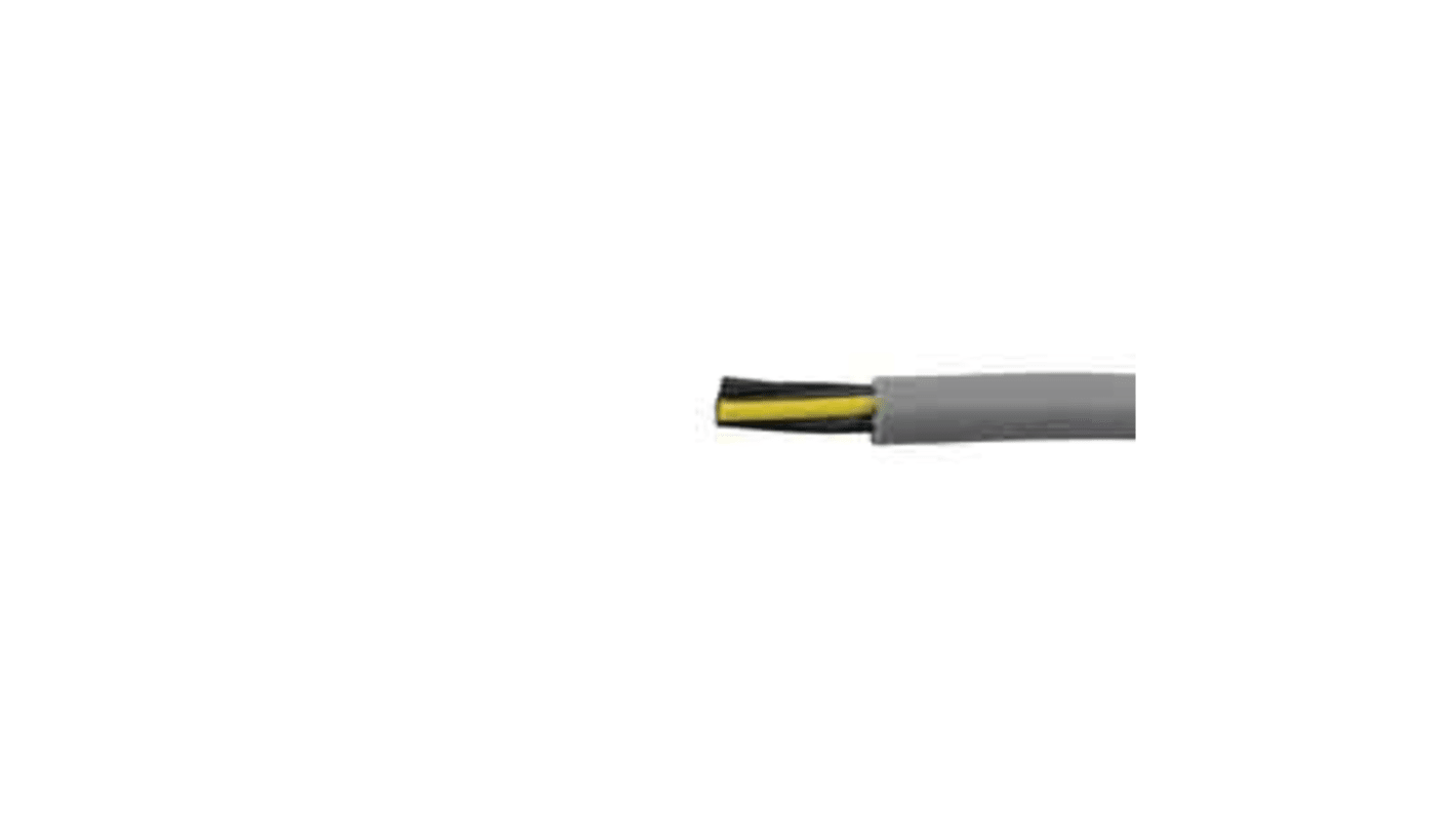 Cable de control Alpha Wire de 2 núcleos, 0.5 mm², Ø ext. 4.77mm, long. 100m, 300/500 V, Pirorretardante, funda de PVC