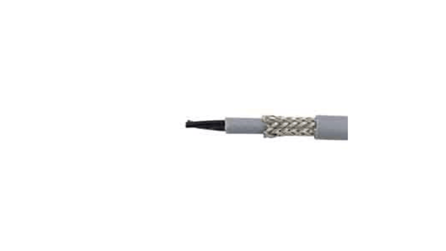 Alpha Wire Control Cable, 12 Cores, 0.75 mm², CY, Screened, 100m, Transparent PVC Sheath