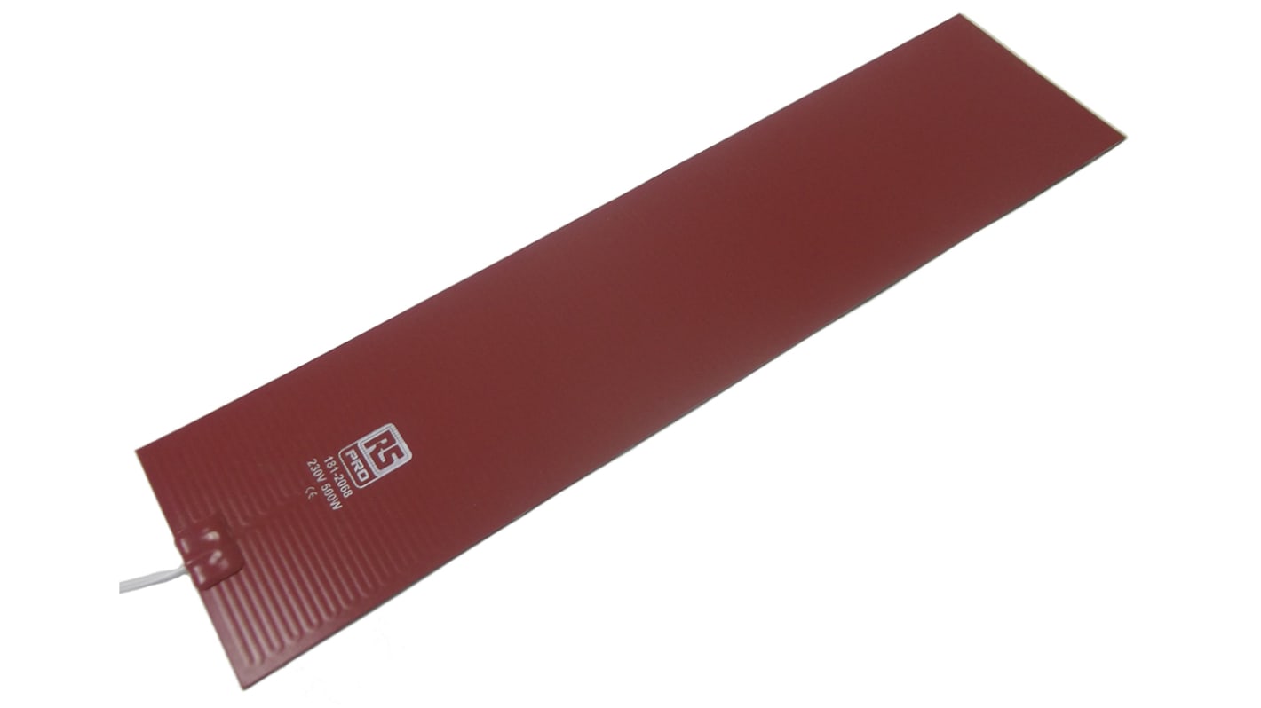 RS PRO Silicone Heater Mat, 500 W, 127 x 508mm, 230 V ac