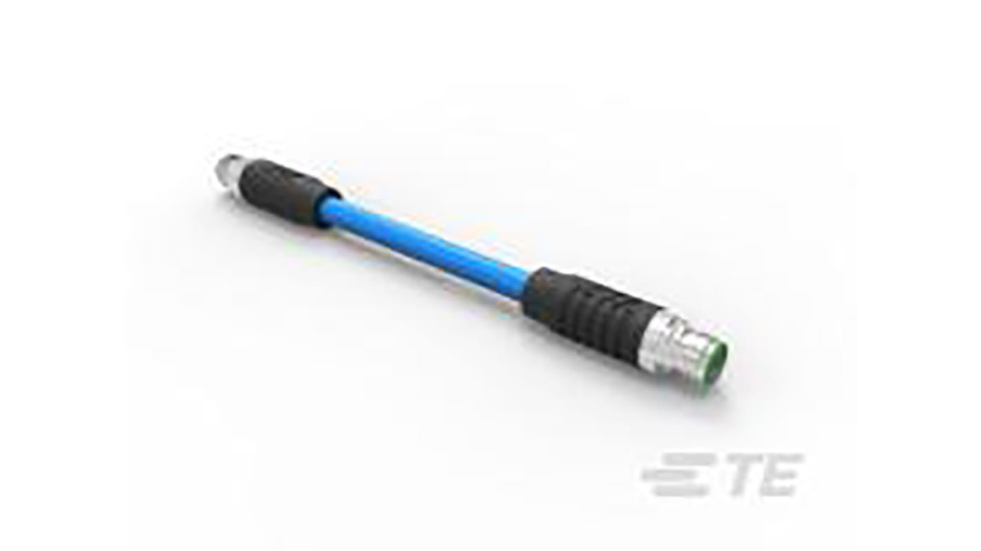 TE Connectivity konfektioniertes Sensorkabel 8-adrig, Stecker gerade / M12 Stecker gerade, Länge 5m
