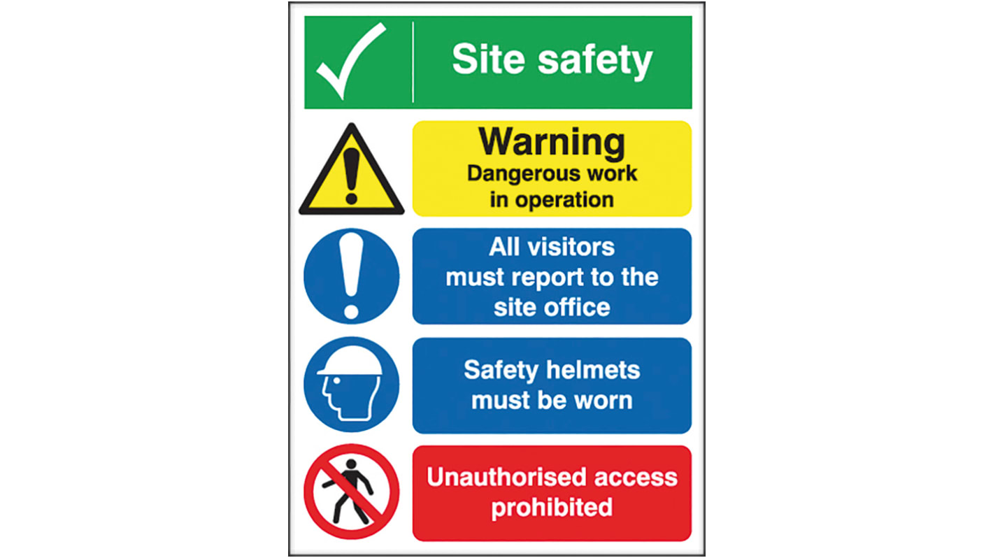Safety Poster, PP, English, 400 mm, 300mm RS