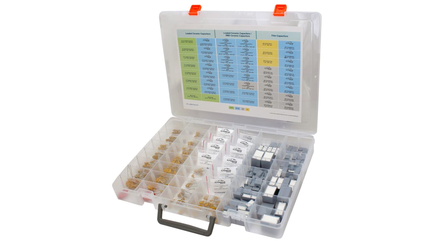 EMIKITXY Vishay, Through Hole C0G, PP, X7R, Y5U, Y5V Capacitor Kit