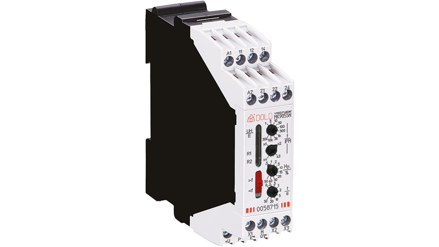 MK9055N.12 1120.000IPM UH=AC230V+DC24V Dold Speed Monitoring Relay, DPDT, DIN Rail RS