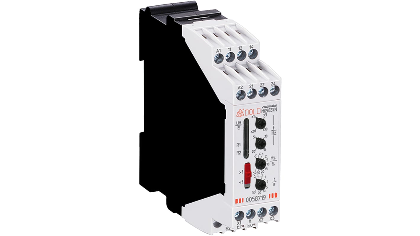 Dold Frequency Monitoring Relay, DPDT, 15 → 280V ac, DIN Rail