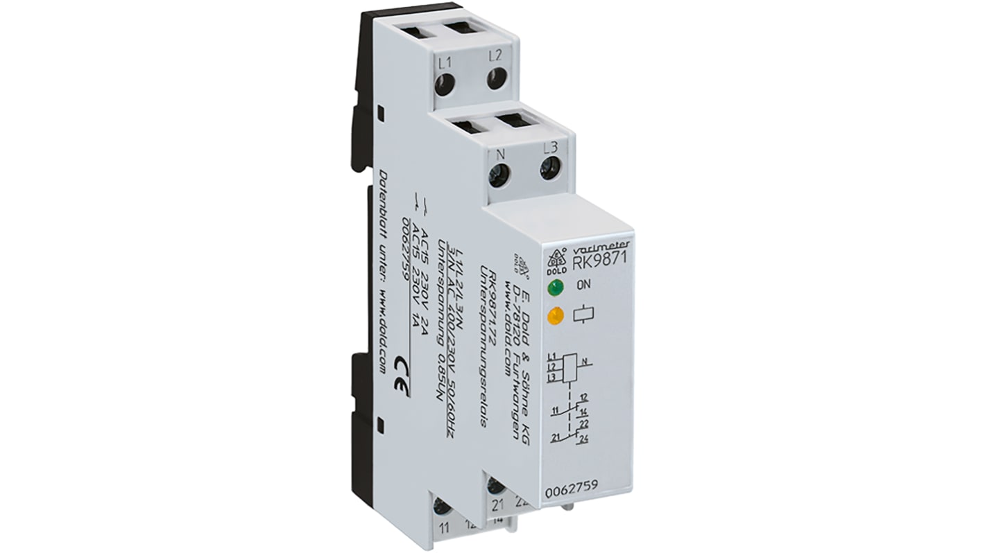 RK9871.71 3/N AC400/230V 50/60Hz Dold Voltage Monitoring Relay, 3