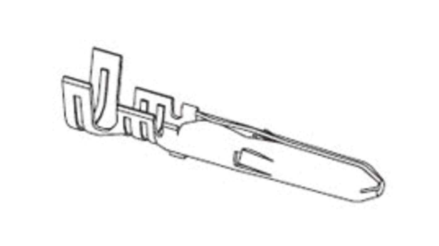 Molex Male Crimp Terminal, Compression, Crimp Termination, 24AWG Min, 18AWG Max