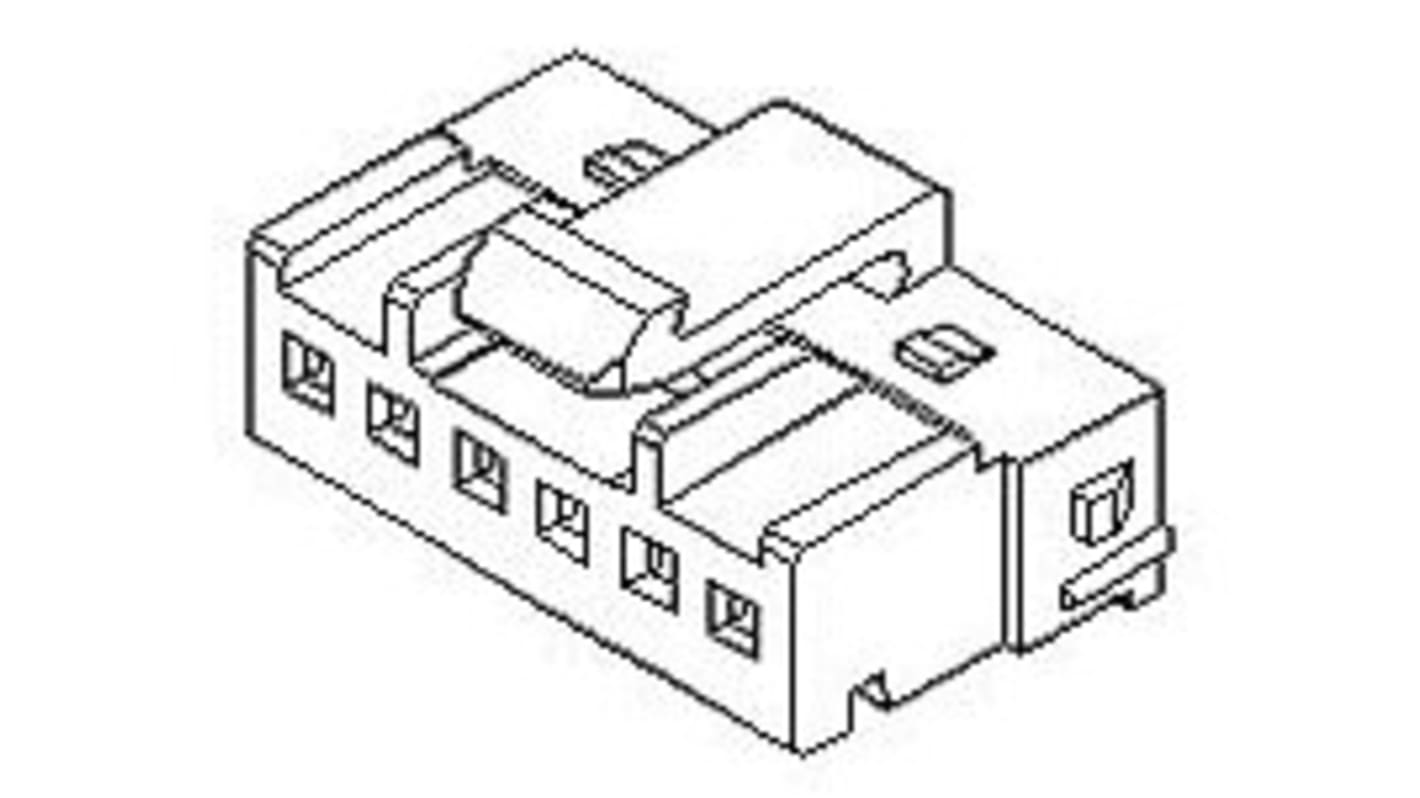 Molex Male Connector Housing, 2mm Pitch, 2 Way, 1 Row