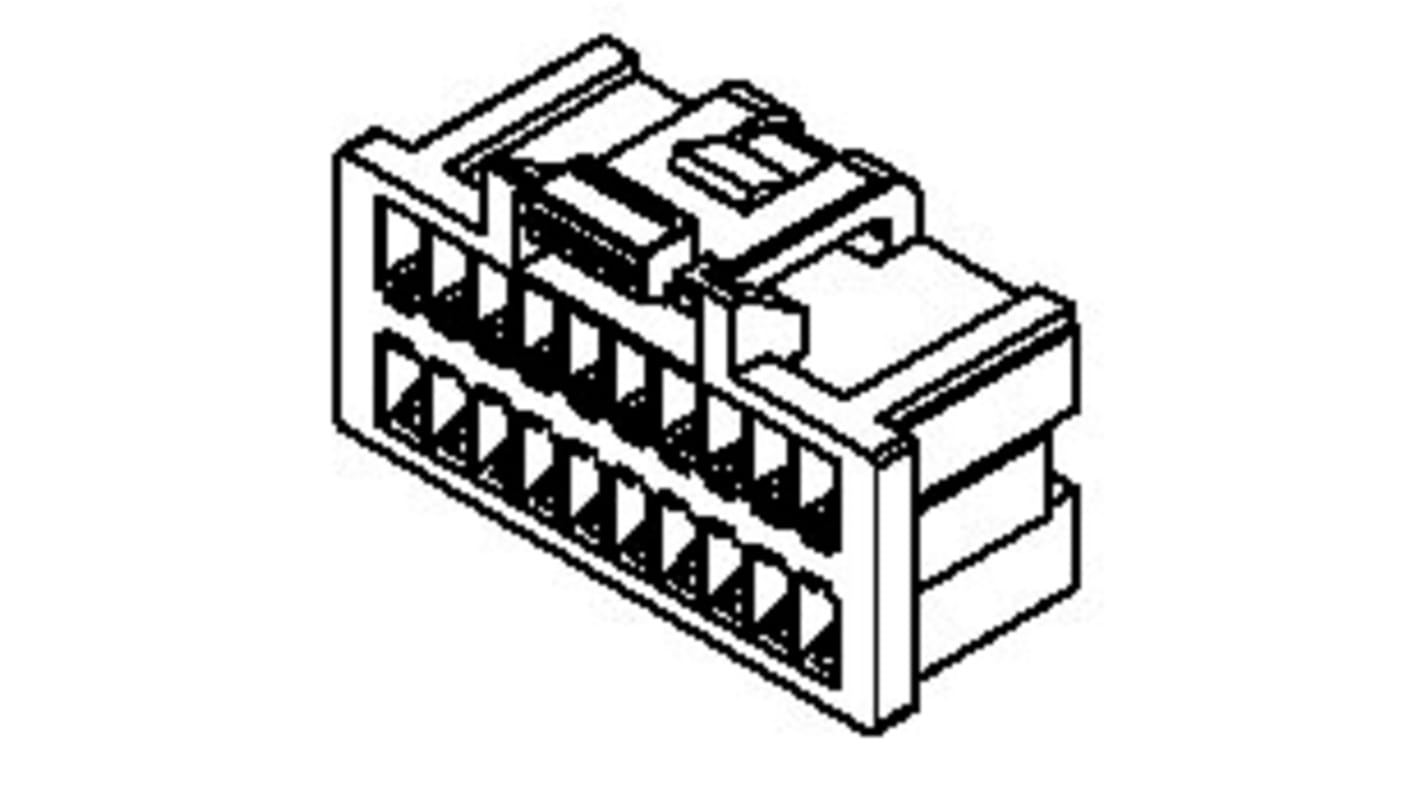 Boitier de connecteur Mâle, 40 contacts sur 2 rangs, pas 1mm, Montage sur câble
