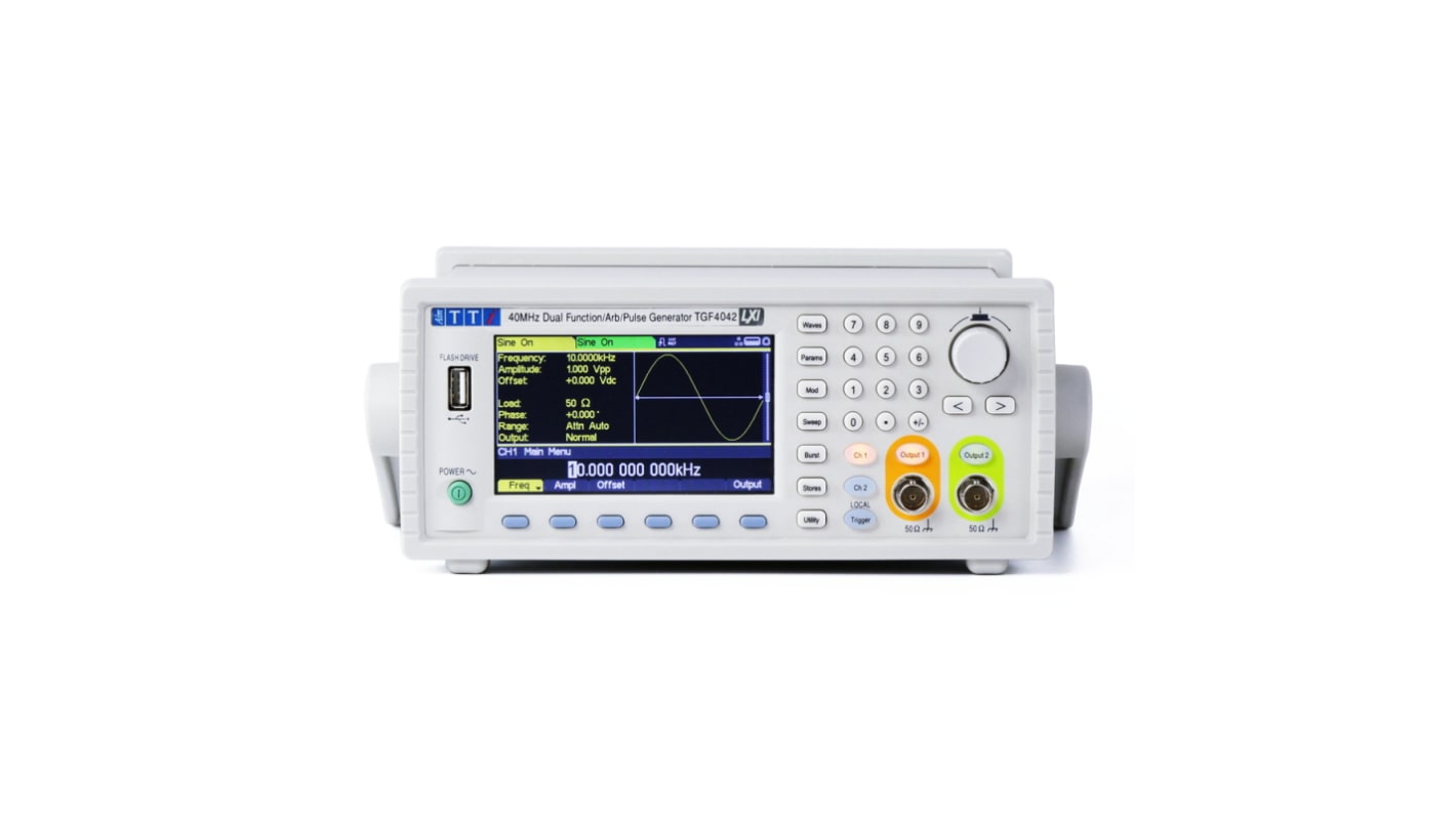 Aim-TTi TGF4000 Funktionsgenerator, Wobbler 1μHz → 40MHz 2-Kanal  Digitalfrequenz, FM-moduliert