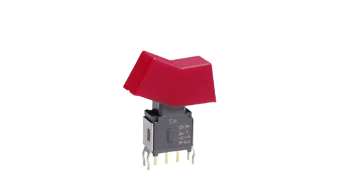 NKK Switches Toggle Switch, PCB Mount, On-(On), SPDT, Through Hole Terminal, 28V ac/dc