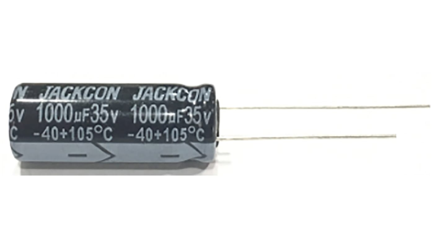 RS PRO 1μF Aluminium Electrolytic Capacitor 63V dc, Radial, Through Hole