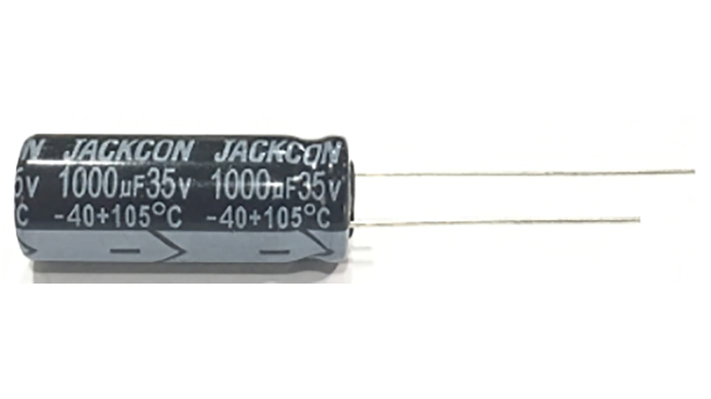 Condensador electrolítico RS PRO, 150μF, ±20%, 63V dc, Radial, Orificio pasante, 10 (Dia.) x 17mm, paso 5mm