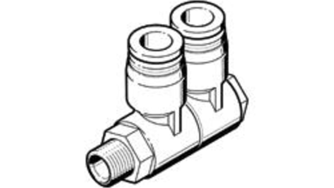 Festo QSLV Series Multi-Connector Fitting, Threaded-to-Tube Connection Style, 153215