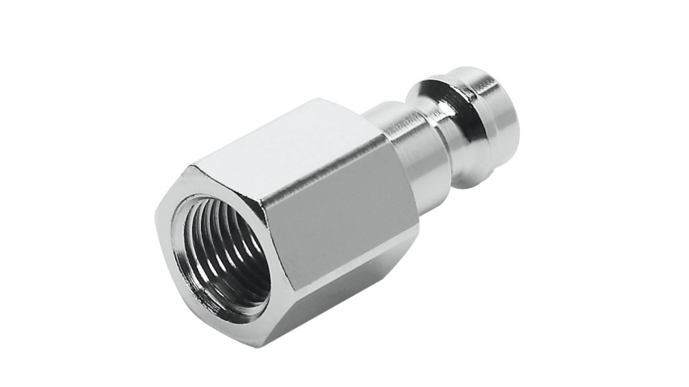 Festo Brass Male Pneumatic Quick Connect Coupling, G 1/8 Female Threaded