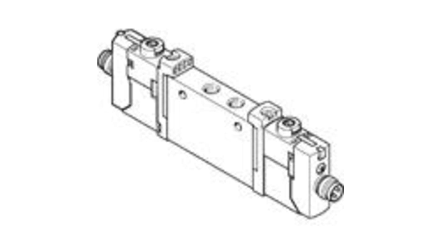 Electrodistributeur pneumatique Festo serie VUVG fonction 3/2, Solénoïde, Métrique M5, 24V c.c.